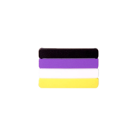 Pride Silicone Pins -  nonbinary